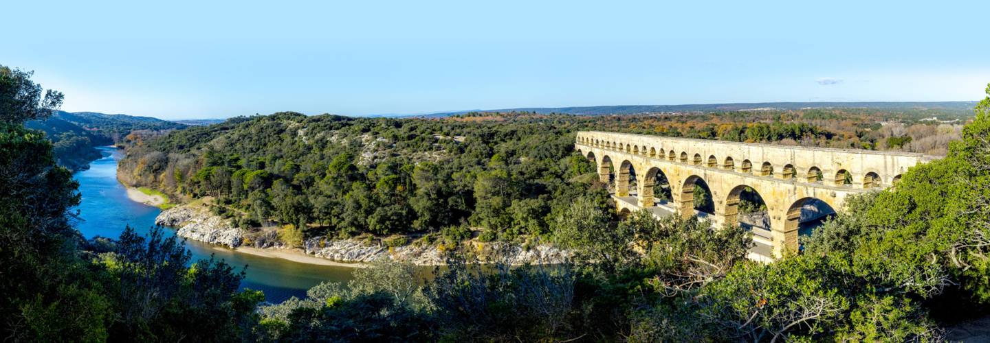 Pont du Gard, entre Nîmes et Uzès